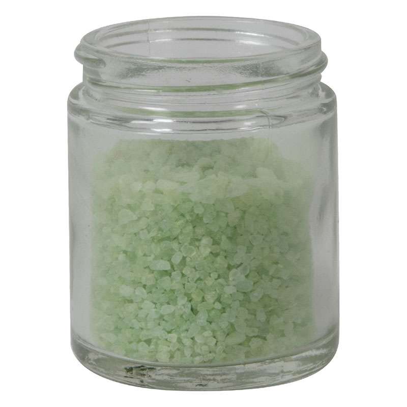 60mL Clear Glass Round Jar with 48/400 Neck (Cap Sold Separately)